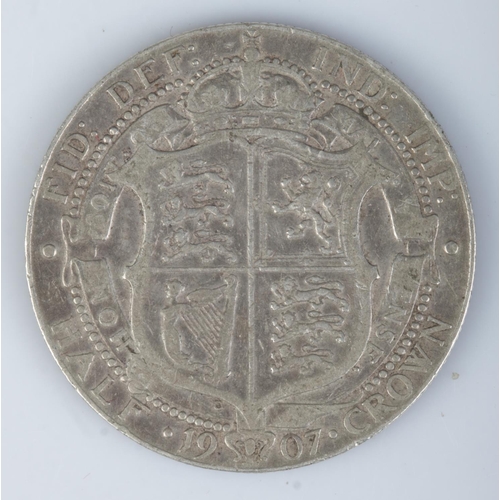 434 - An Edward VII silver halfcrown, 1907.