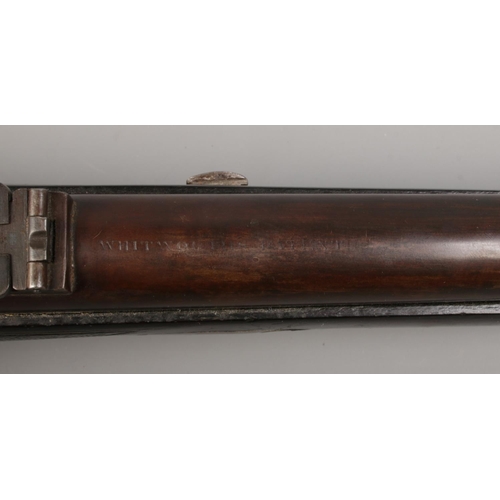 114 - A 19th century Westley Richards & Co monkey tail percussion rifle. Stamped with maker's name and dat... 