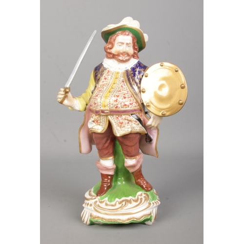 38 - A Derby porcelain figure of Falstaff. Height 23cm.