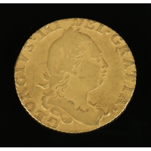 491 - A George III gold half guinea, dated 1778. 4.13g.