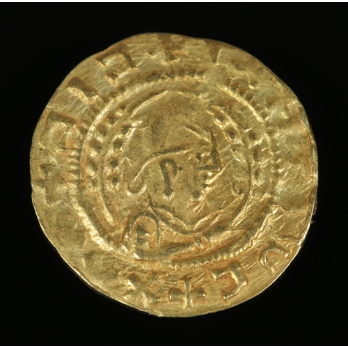 493 - A Kingdom of Aksum King Ebana gold tremissis, circa 440-470. 1.56g.