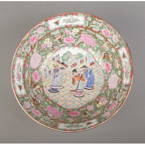 68 - A large Chinese famille rose bowl. Bearing six character Guangxu mark to base. Diameter 31cm.