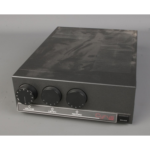 554 - A Cyrus One stereo integrated amplifier. Serial number 114429C.