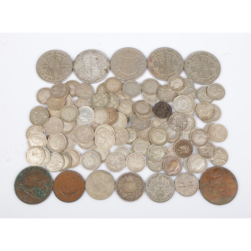 632 - A quantity of British pre-decimal coins to include a good quantity of pre-1920 silver (Approx. silve... 