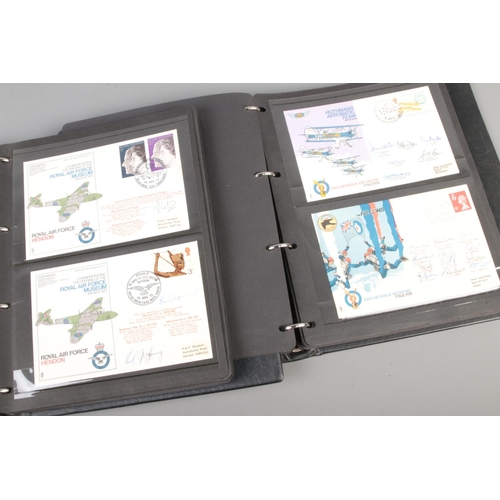 172 - Two albums of RAF signed first day covers with many limited editions and Neville Duke/Bill Bedford e... 