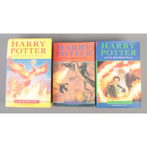 176 - Three Harry Potter novels, including first edition Harry Potter and the Half-Blood Prince and Harry ... 