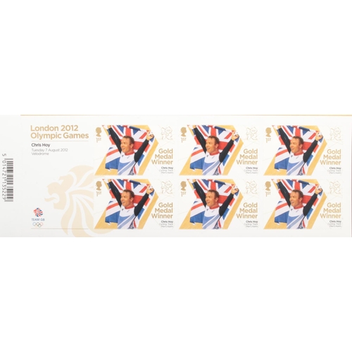 5 - The Royal Mail; a large collection of London 2012 Team GB Gold Medal Winners mint stamps on sheets. ... 