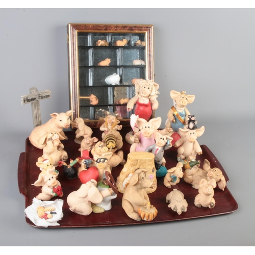 59 - A large quantity of Piggin collectables with other pig figures