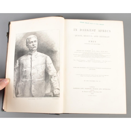 62 - Henry M. Stanley, In Darkest Africa or the Quiet, Rescue and Retreat of Emin Govenor of Equatoria in... 