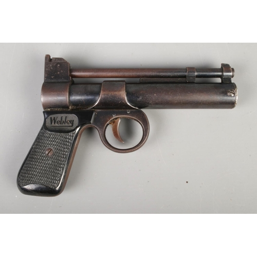 601 - Webley Air Pistol, has new spring and washer fitted, Batch number 944. CANNOT POST OVERSEAS