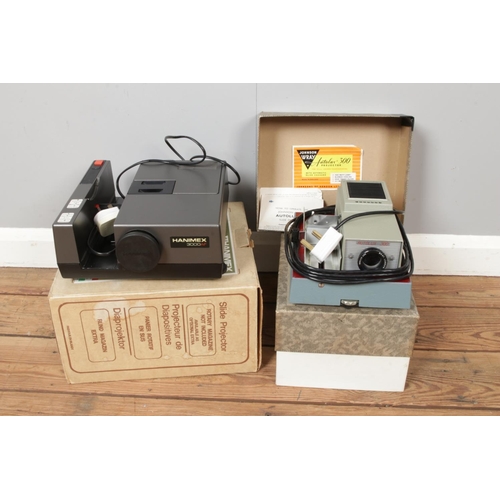 180 - Two Vintage Slide Projectors: Hanimex 3000 slide projector and Johnson W Ray Autolux 300 Slide Proje... 