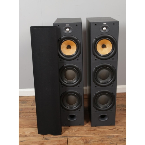 275 - A pair of B&W Bowers & Wilkins DM604 S2 floor standing speakers. Model DM604 S2.

Hx99.5cm