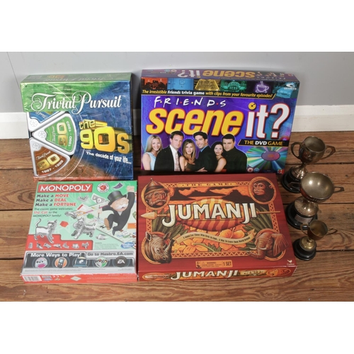 283 - Mixed Board Games with Three 70s' Trophies