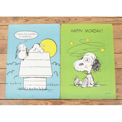 295 - Two vintage Snoopy posters illustrated by Schulz, for Hallmark. Issued by United Feature Syndicate I... 