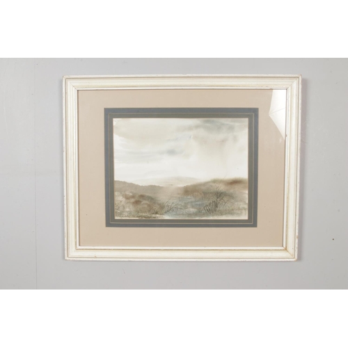 306 - Granville D Clarke FRSA, a framed watercolour, landscape scene, titled Timeless Moorland. 27cm x 35c... 