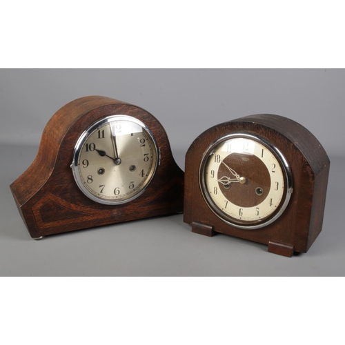 58 - Two Vintage Mantel Clocks, including English Smiths Enfield.