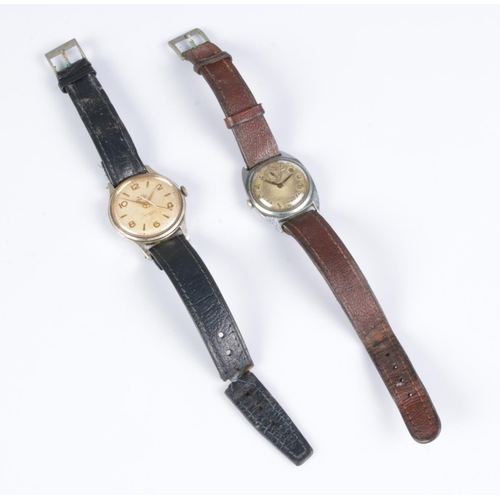 357 - Two vintage Wrist Watches: Smith Empire (manual, width 32mm) and a gentlemen's mid-size (manual with... 