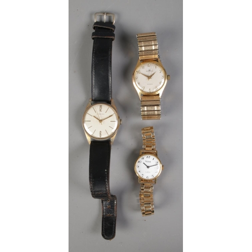 372 - Three manual wrist watches including a Stirling, Fortis and a Rone