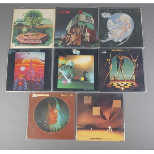 63 - A collection of krautrock records including Eloy, Nektar and Klaus Schulze.