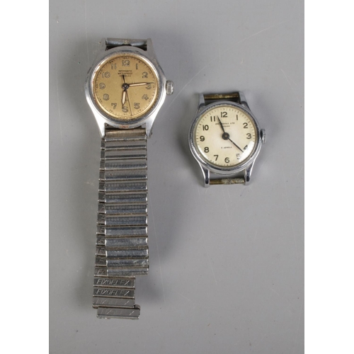 379 - Two manual wrist watches including a Ingersoll example in a Services Sports Watch box