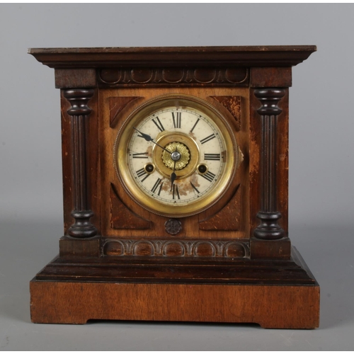 65 - Antique Thomas Fattorini's 'Bugler Alarm' Two Train HAC Mantel Clock, running and striking, comes wi... 