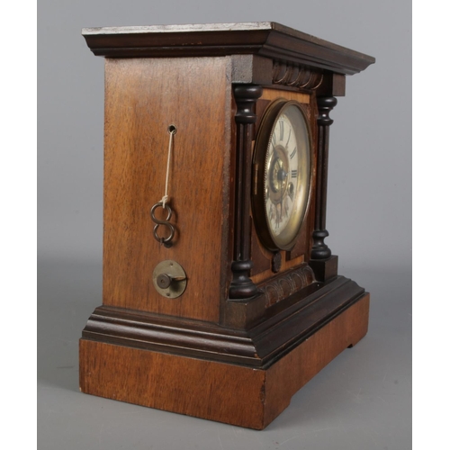 65 - Antique Thomas Fattorini's 'Bugler Alarm' Two Train HAC Mantel Clock, running and striking, comes wi... 