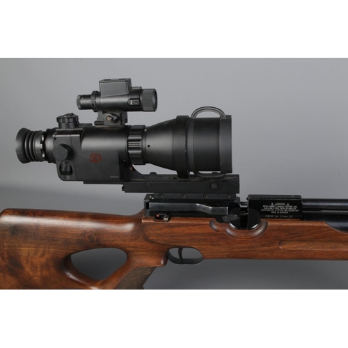 432 - A Weihrauch HW 100, 5.5mm/0.22 cal air rifle with ATN MK 390 Paladin night vision scope. CANNOT POST