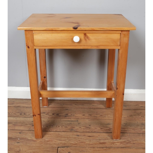 461 - A quality vintage pine side table