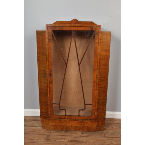 460 - Vintage Art Deco Display Cabinet with both side glass panels (height 127cm, width 78cm, depth 31cm)