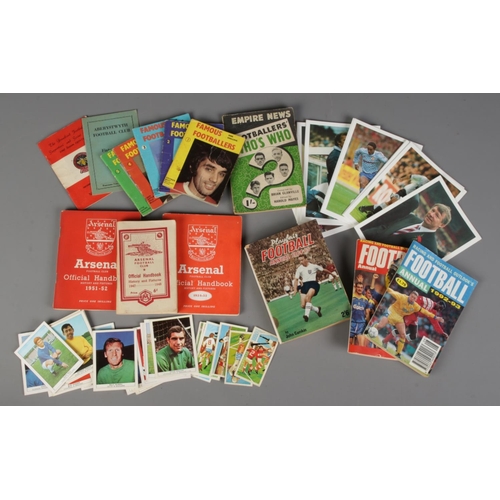 54 - A collection of football ephemera. Includes Nabisco and Barratt football cards, Famous Footballers m... 