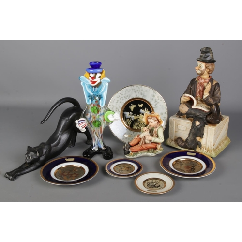 6 - A collection of ceramics and glass. Includes Vintage Waco Japan Melody In Motion Willie the Whistler... 