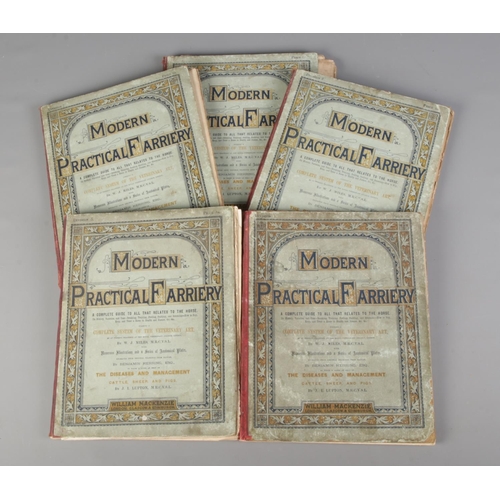 149 - Five issues of Modern Practical Farriery including multiple colour plates and black and white plates... 