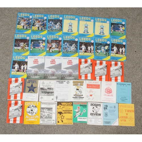 118 - A good collection of 1980s Leeds United football programmes. Includes league, cup and pre season fri... 