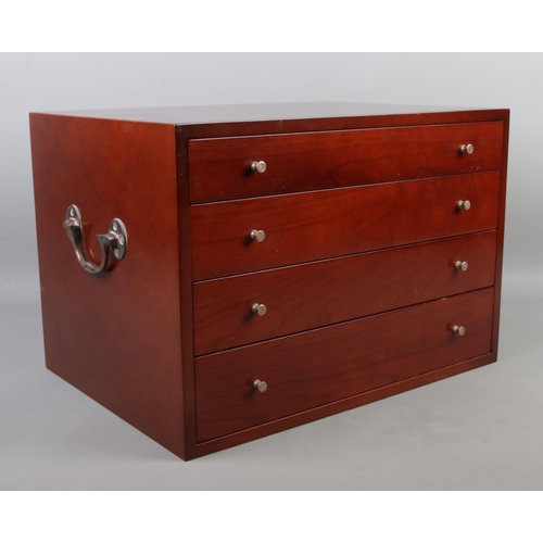 14 - A near complete cased four drawer Master Cutler of Sheffield six place canteen of cutlery, with drop... 