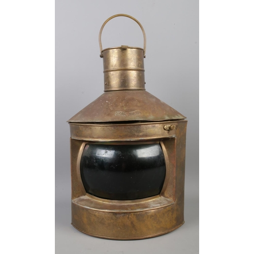 25 - A 20th century Starboard ships lantern