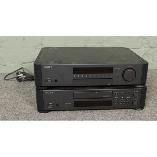 266 - Sony TC-S7 Tape Cassette Deck and Sony ST-S7 Stereo Separate Radio Tuner.