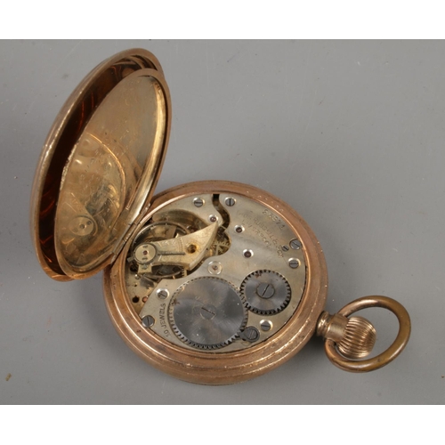 377 - A Thomas Russell full hunter pocket watch along with a collection of ladies manual watches. Includes... 