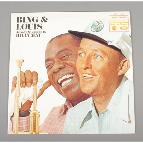 65 - Bing & Louis 1967 Vinyl LP, signed by Louis Armstrong at back of the sleeve, Bing Crosby & Louis Arm... 