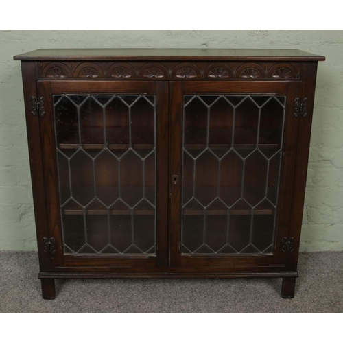 430 - A Jaycee glazed display cabinet having a pair of  large astragal glazed doors

Hx91cm
Wx98cm
Dx33cm