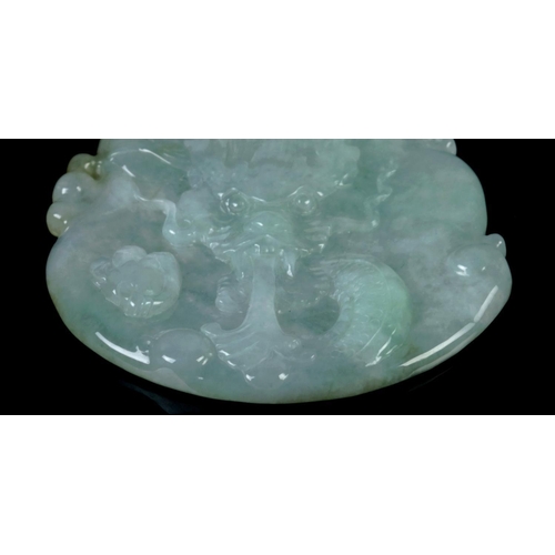 356 - A vintage natural jadeite jade 