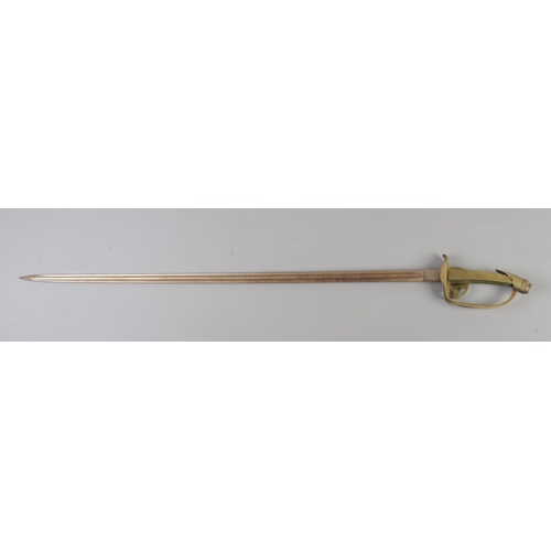 386 - Prussian Infantry Officer's Sword by WK&C (Weyersberg Kirschbaum & Co), Total length 91cm, blade 77c... 