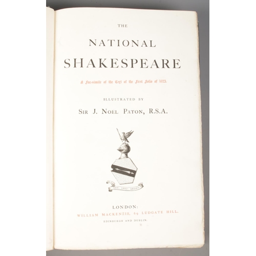 116 - The National Shakespeare Tragedies, a Facsimile of the Text of the First Folio of 1623. Illustrated ... 