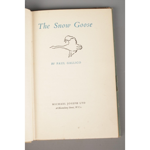 120 - Paul Gallico, The Snow Goose, hardback book with dust cover. Published by Michael Joseph Ltd, 1941.