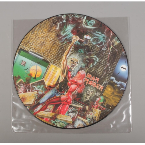 19 - Iron Maiden: two vinyl LP picture disc records to include Bring Your Daughter to the Slaughter (12 E... 