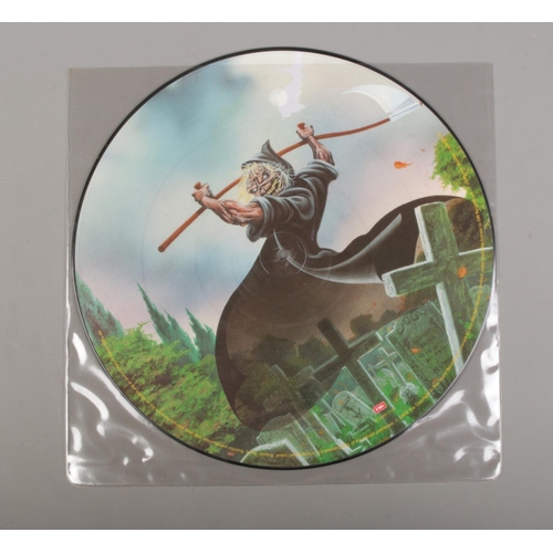 19 - Iron Maiden: two vinyl LP picture disc records to include Bring Your Daughter to the Slaughter (12 E... 