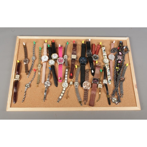 20 - A tray of 27 modern watches, including examples from Next, Pierre Nicol, and Cote d'Azur etc.