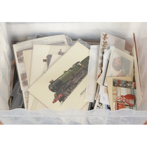 265 - A large collection of stamps and first day covers, including first day cover albums, loose stamp she... 