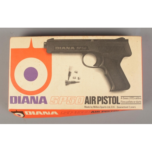 34 - A Diana SP50 air pistol in box. CANNOT POST OVERSEAS