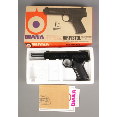 34 - A Diana SP50 air pistol in box. CANNOT POST OVERSEAS