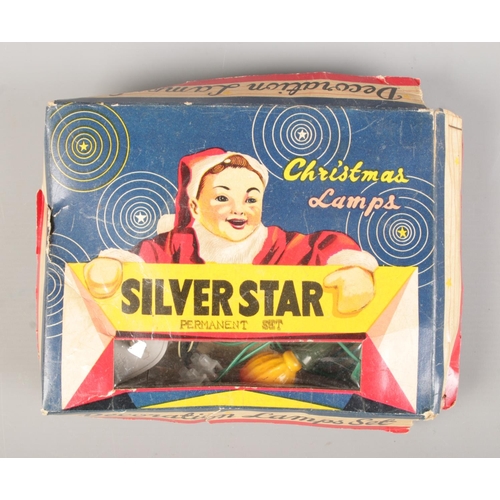 36 - A set of vintage Christmas lights 'Silverstar Christmas Lamps, Decoration Lamps Set'